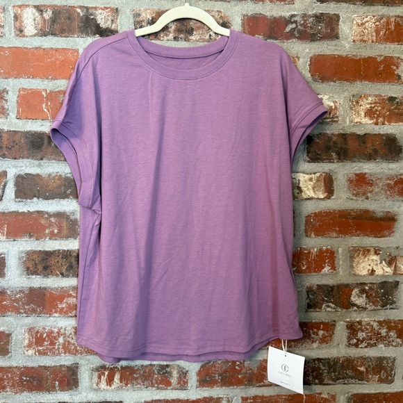 Cicy Bell Purple Cap Sleeve Women's Tee - Picture 1 of 4